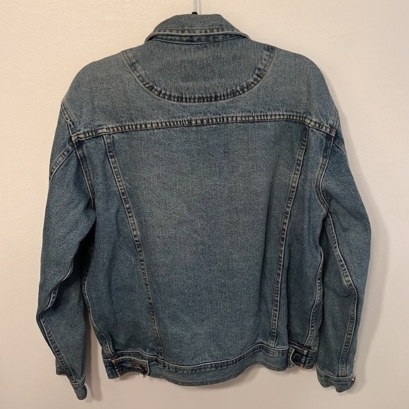 Stony River Vintage Distressed Denim Jacket Size Large - Picture 7 of 7